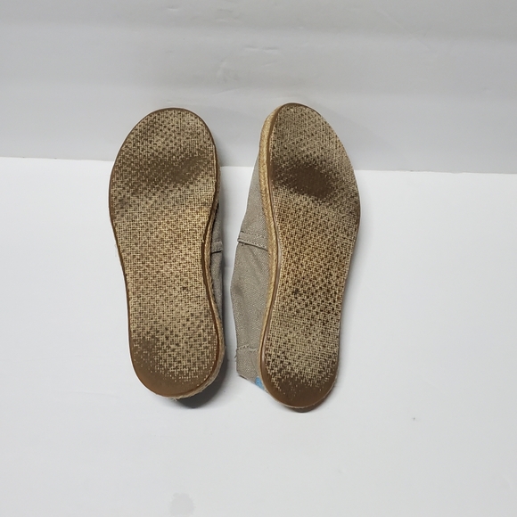TOMS Khaki Alpargata Rope Espadrille Slip-On flats -Women's sz 5.5 Pre-owned - Picture 6 of 7
